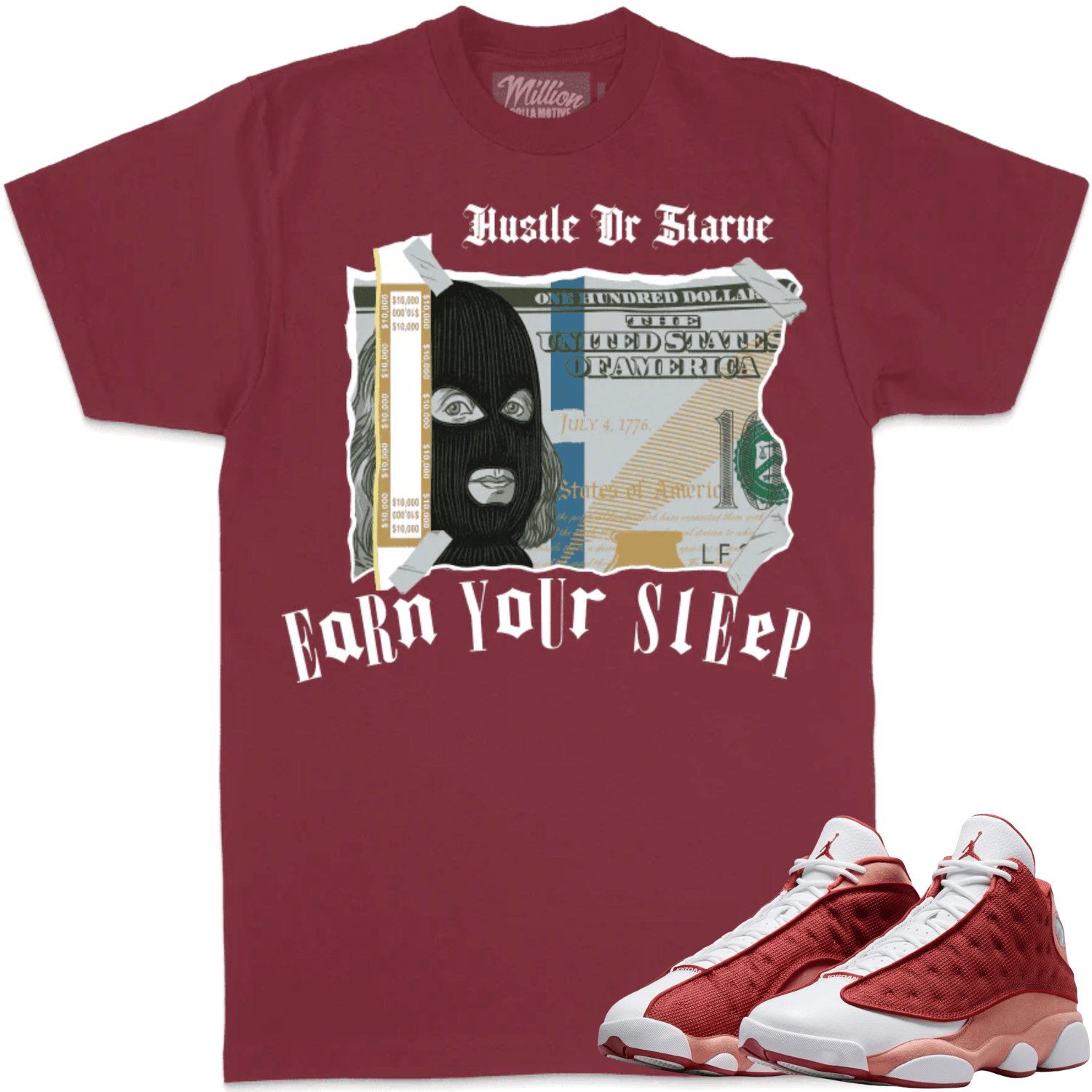 Dune Red 13s Shirt - Jordan 13 Dune Red Sneaker Tees - Earn Your Sleep