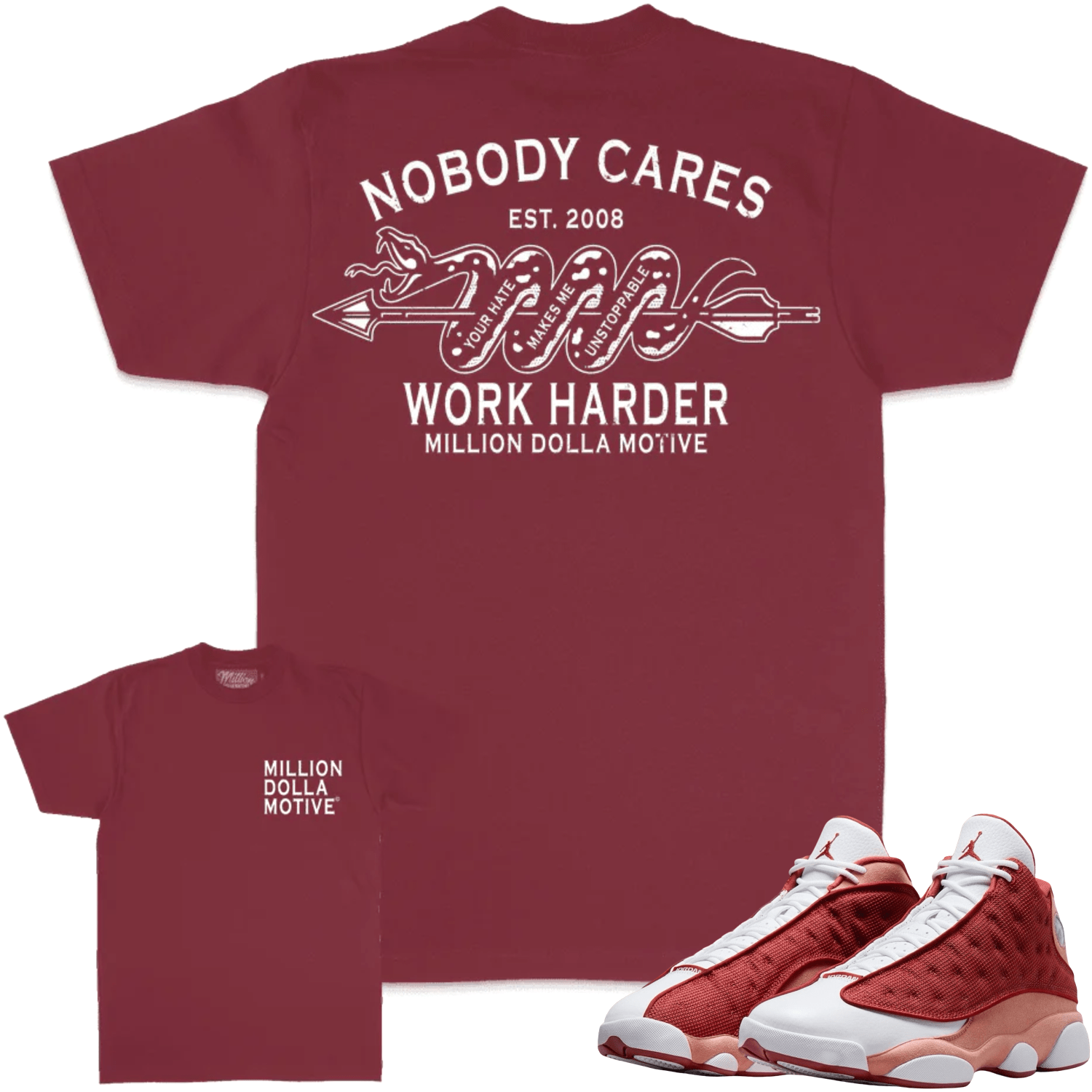 Dune Red 13s Shirt - Jordan 13 Dune Red Sneaker Tees - Nobody Cares