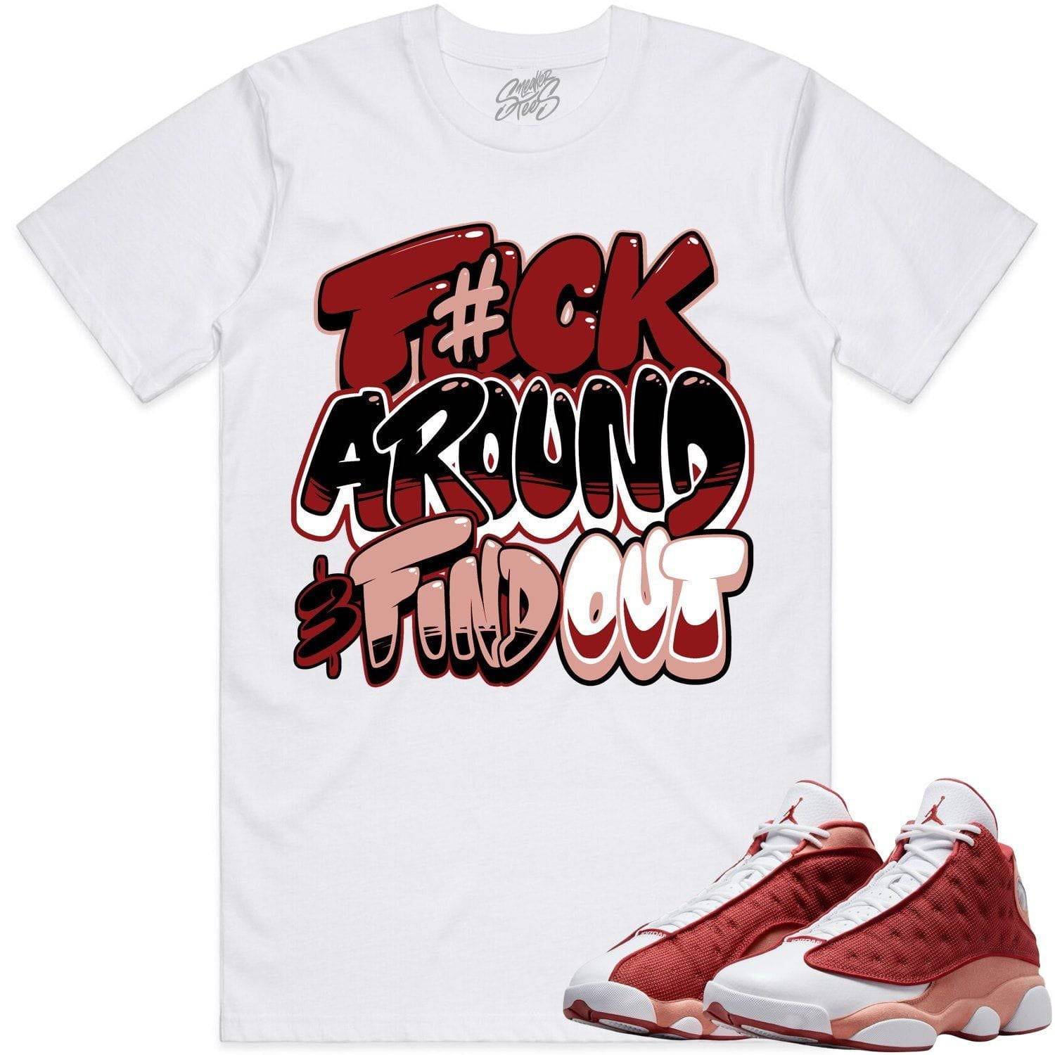 Dune Red 13s Shirts - Jordan 13 Dune Red Sneaker Tees - F#CK