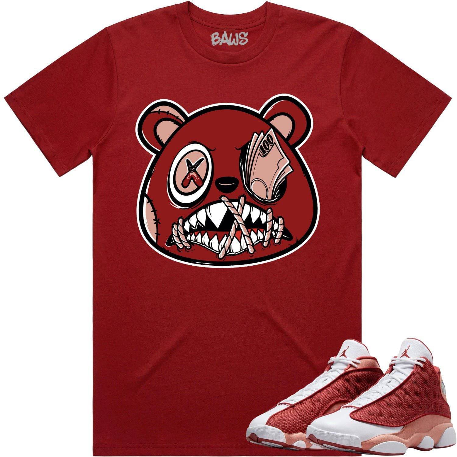 Dune Red 13s Shirts - Jordan 13 Dune Red Sneaker Tees - Money Talks