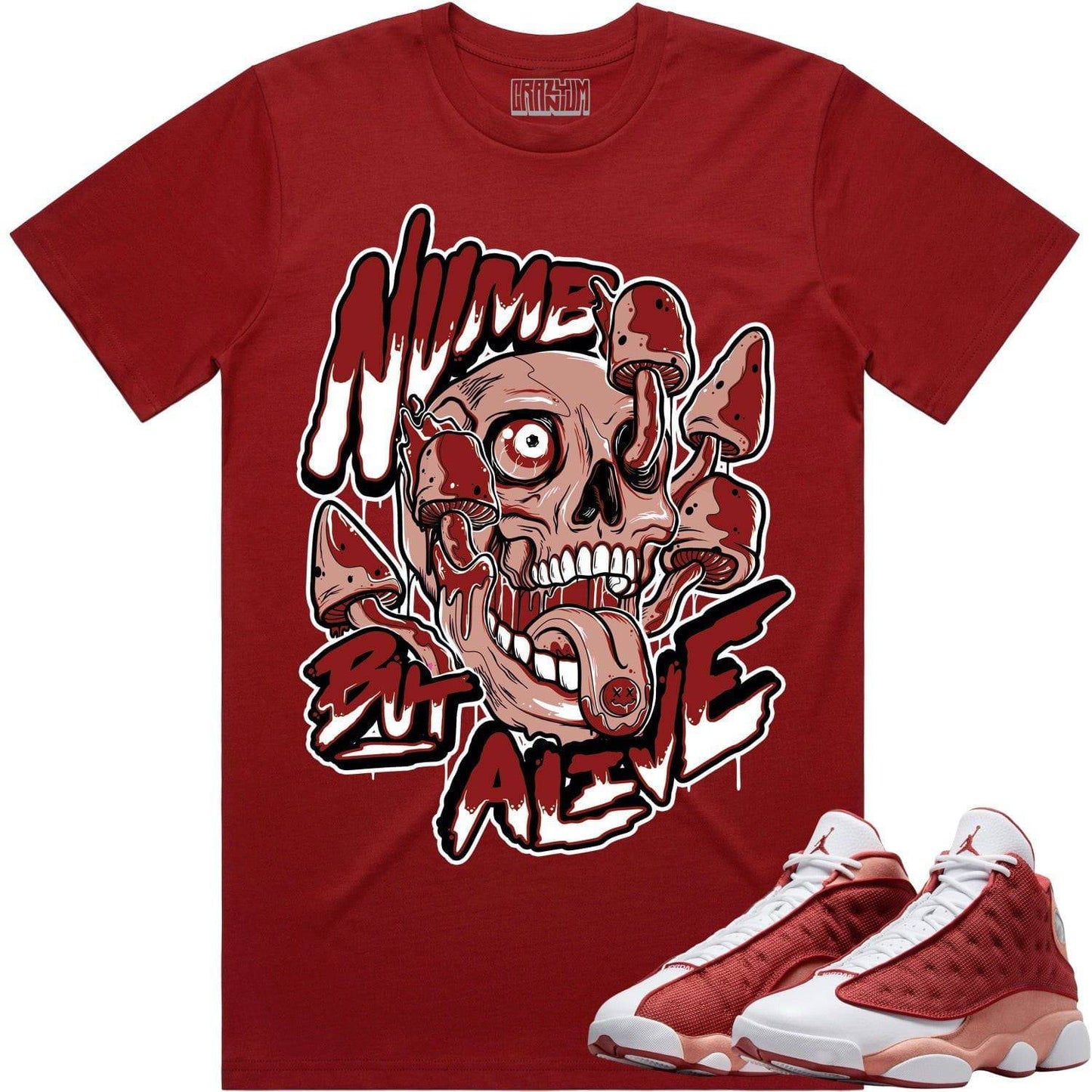 Dune Red 13s Shirts - Jordan 13 Dune Red Sneaker Tees - Numb