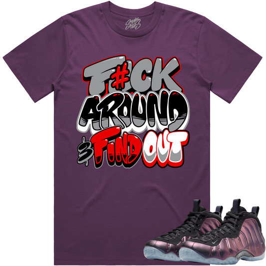 Eggplant Foamposites Shirts - Foamposites Sneaker Tees - F#CK