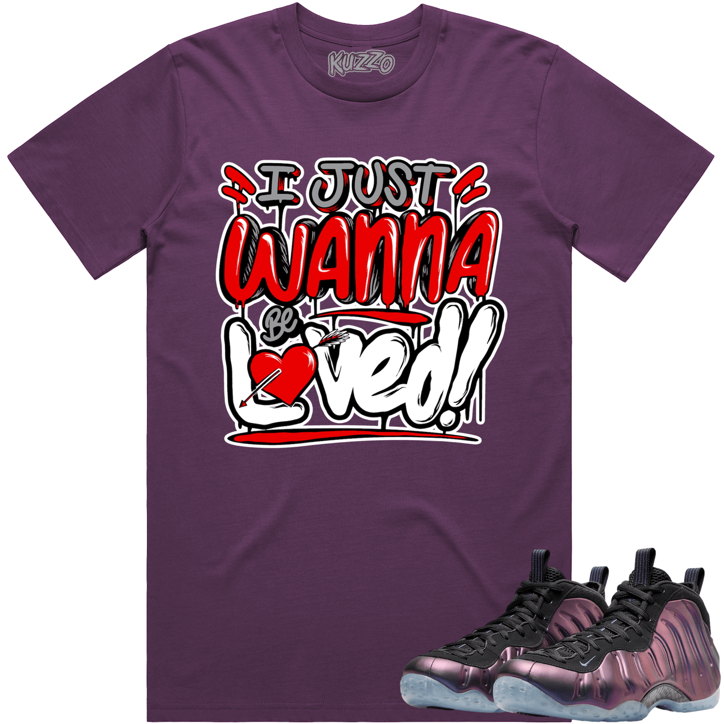 Eggplant Foamposites Shirts - Foamposites Sneaker Tees - Loved