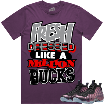 Eggplant Foamposites Shirts - Foamposites Sneaker Tees - Million Bucks