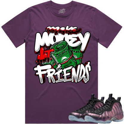 Eggplant Foamposites Shirts - Foamposites Sneaker Tees - Money Friends