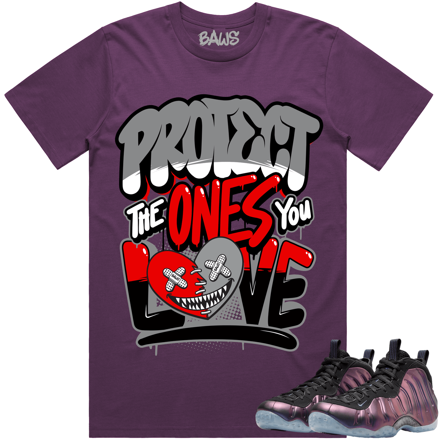 Eggplant Foamposites Shirts - Foamposites Sneaker Tees - PTOYL