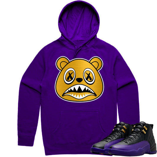Field Purple 12s Hoodie - Jordan 12 Field Purple Hoodie - Baws Bear