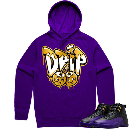 Field Purple 12s Hoodie - Jordan 12 Field Purple Hoodie - Money Drip