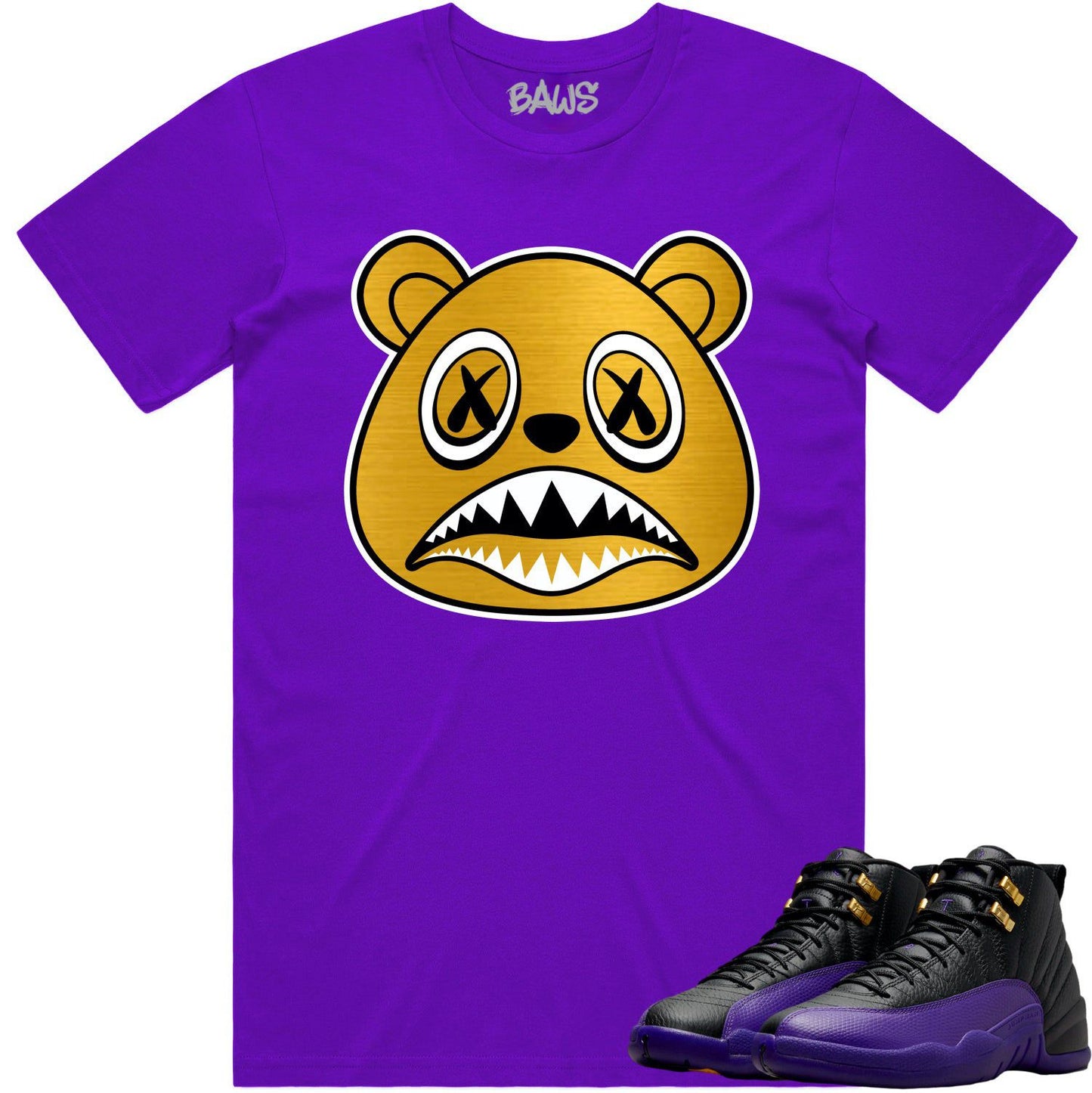 Field Purple 12s Shirt - Jordan 12 Field Purple Shirts - Baws Bear