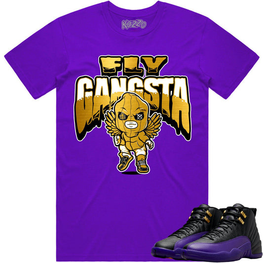 Field Purple 12s Shirt - Jordan 12 Field Purple Shirts - Fly Gangsta