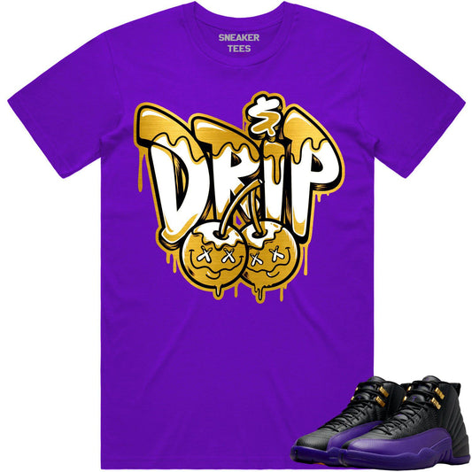 Field Purple 12s Shirt - Jordan 12 Field Purple Shirts - Money Drip