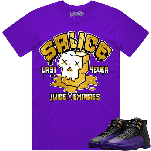 Field Purple 12s Shirt - Jordan 12 Field Purple Shirts - Sauce