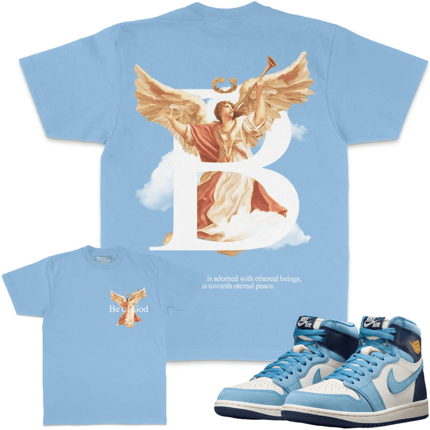 First in Flight 1s Shirts - Jordan 1 Sneaker Tees - Be of God