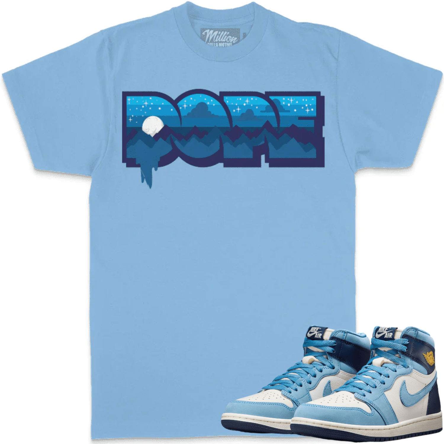 First in Flight 1s Shirts - Jordan 1 Sneaker Tees - Dope Sky