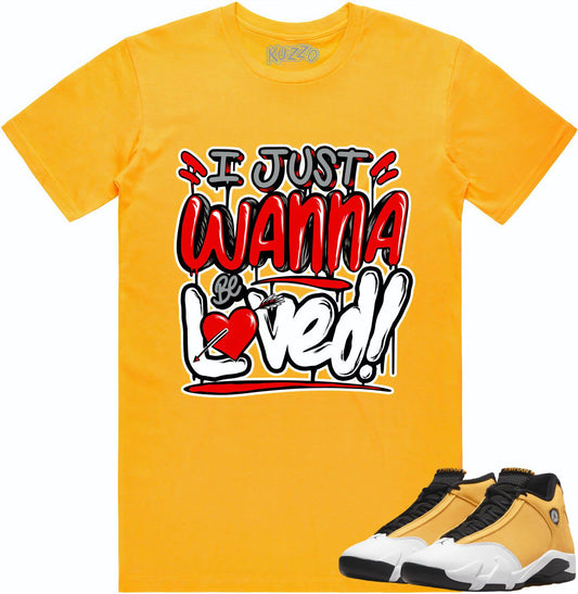 Ginger Gold 14s Shirt - Jordan Retro 14 Sneaker Tees - Loved