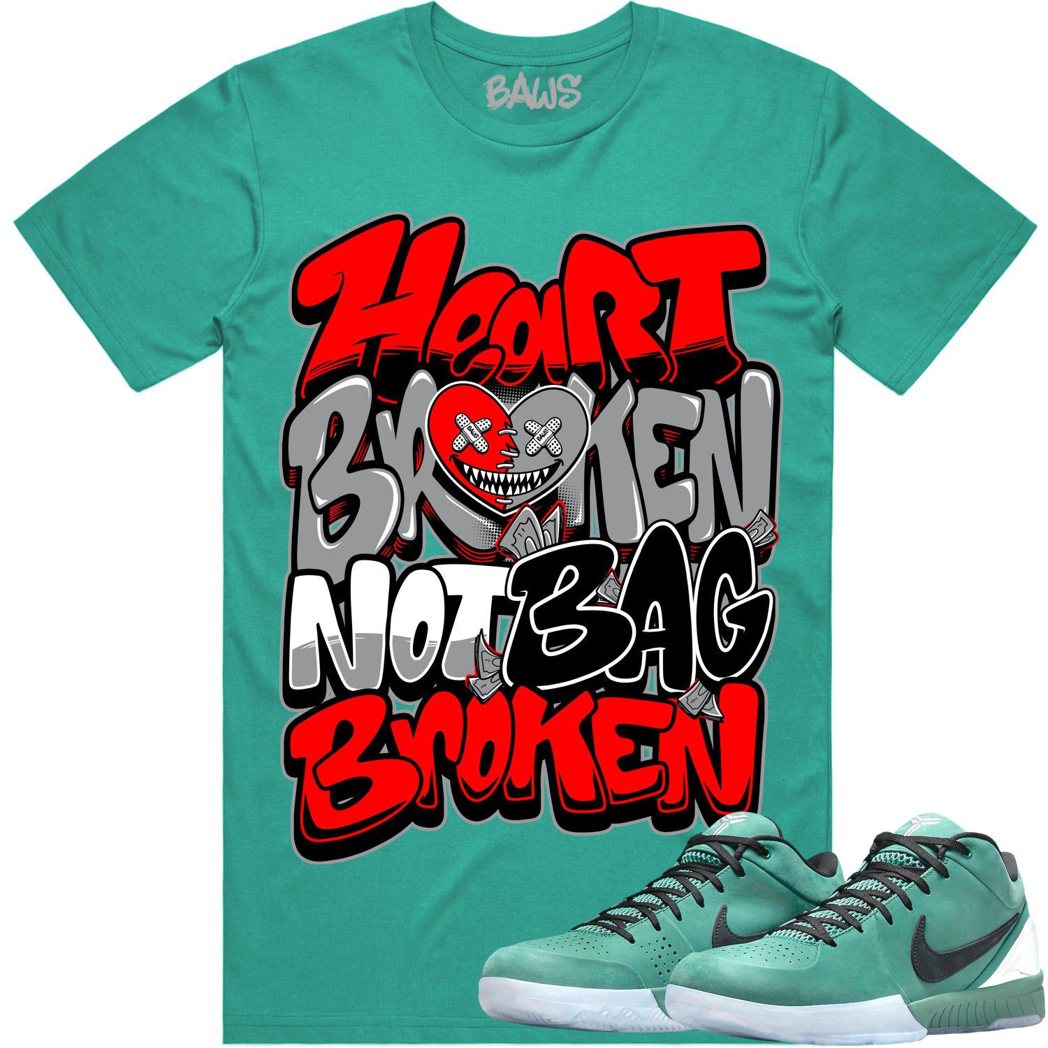 Girl Dad 4s Shirt - Kobe 4 Protro Girl Dad Sneaker Tees - Heart Broken