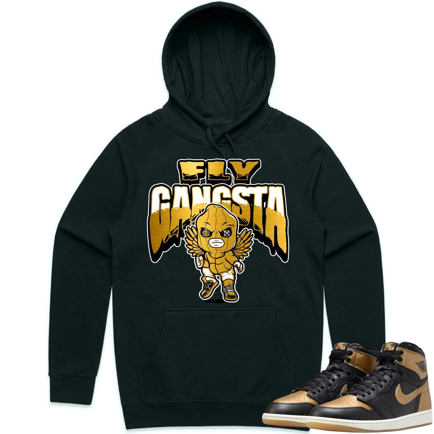 Gold Medal 1s Hoodie to Match - Fly Gangsta