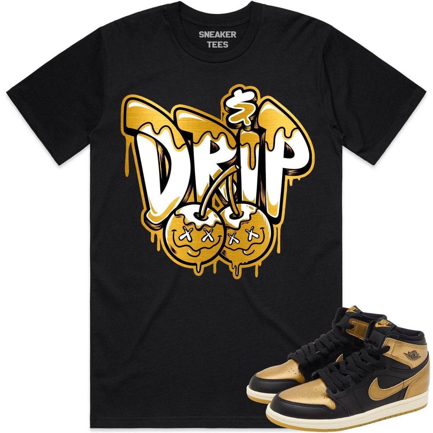 Gold Medal 1s Shirt - Jordan 1 High OG Metallic Gold Medal - Drip