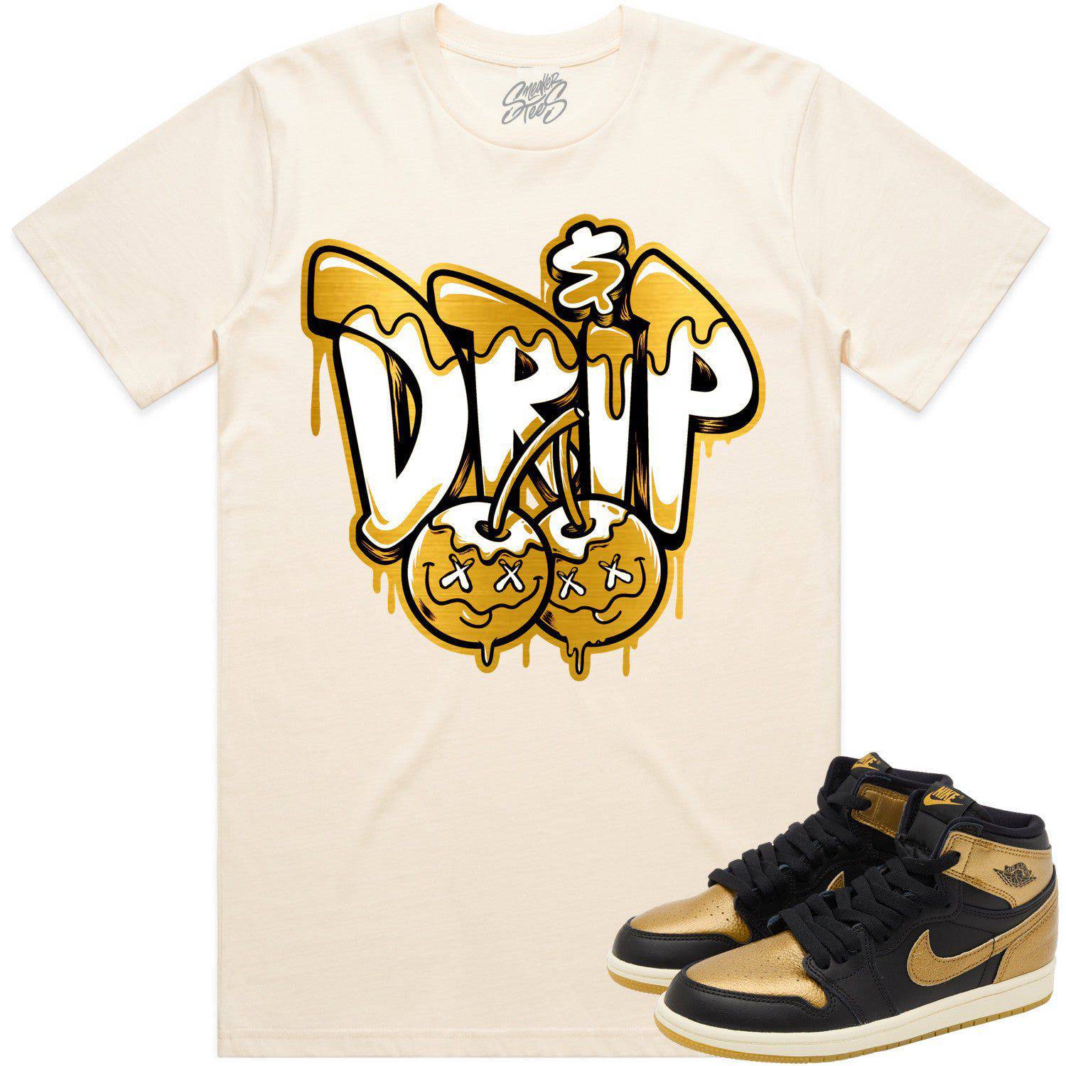 Gold Medal 1s Shirt - Jordan 1 High OG Metallic Gold Medal - Drip