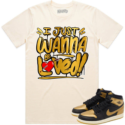 Gold Medal 1s Shirt - Jordan 1 High OG Metallic Gold Medal - Loved