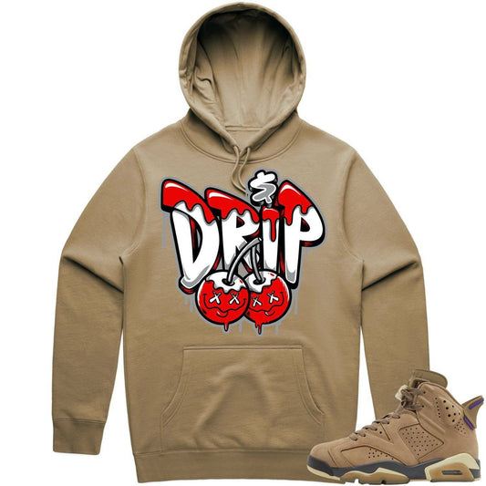 Gore Tex 6s Hoodie - Jordan 6 Brown Kelp 6s Hoodie - Money Drip