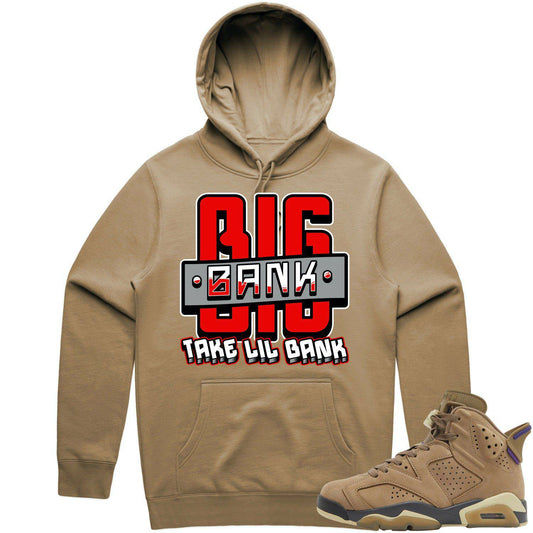 Gore Tex 6s Hoodie - Jordan 6 Brown Kelp 6s Hoodie - Red Big Bank