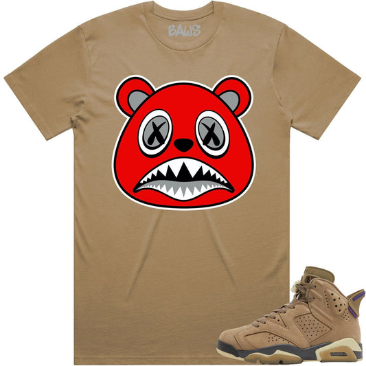 Gore Tex 6s Shirt - Jordan 6 Brown Kelp 6s Sneaker Tees - Angry Baws