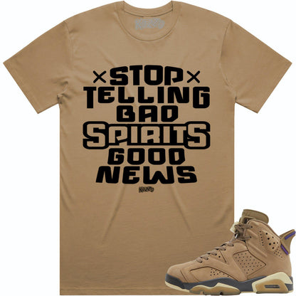 Gore Tex Brown Kelp 6s Shirt - Jordan 6 Gore Tex Sneaker Tees - Spirit