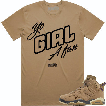 Gore Tex Brown Kelp 6s Shirt - Jordan 6 Gore Tex Sneaker Tees - YoGirl