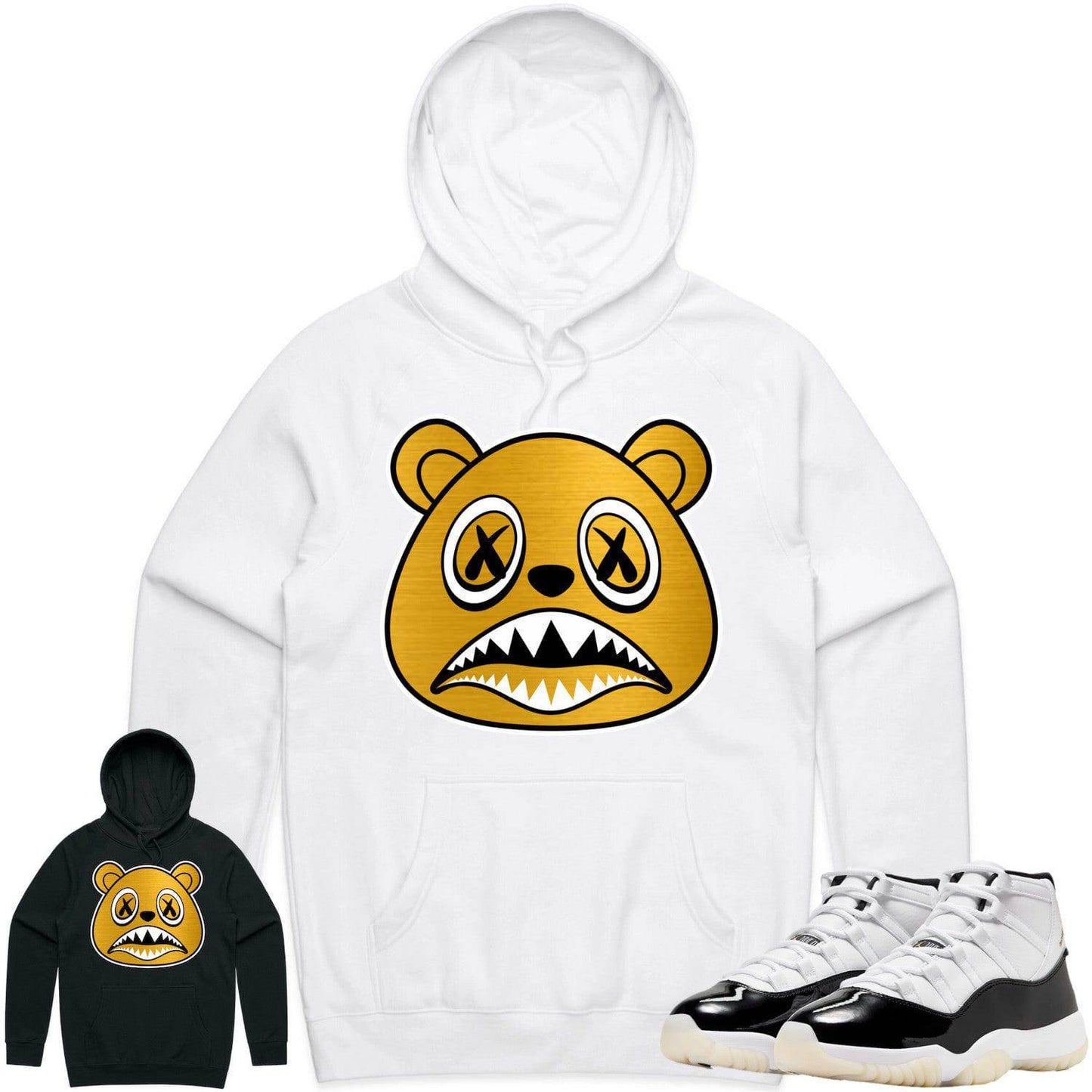 Gratitude 11s Hoodie - Jordan Retro 11 Gratitude Hoodie - Baws Bear