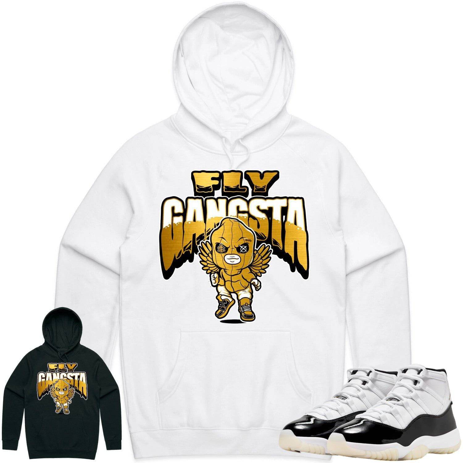 Gratitude 11s Hoodie - Jordan Retro 11 Gratitude Hoodie - Fly Gangsta