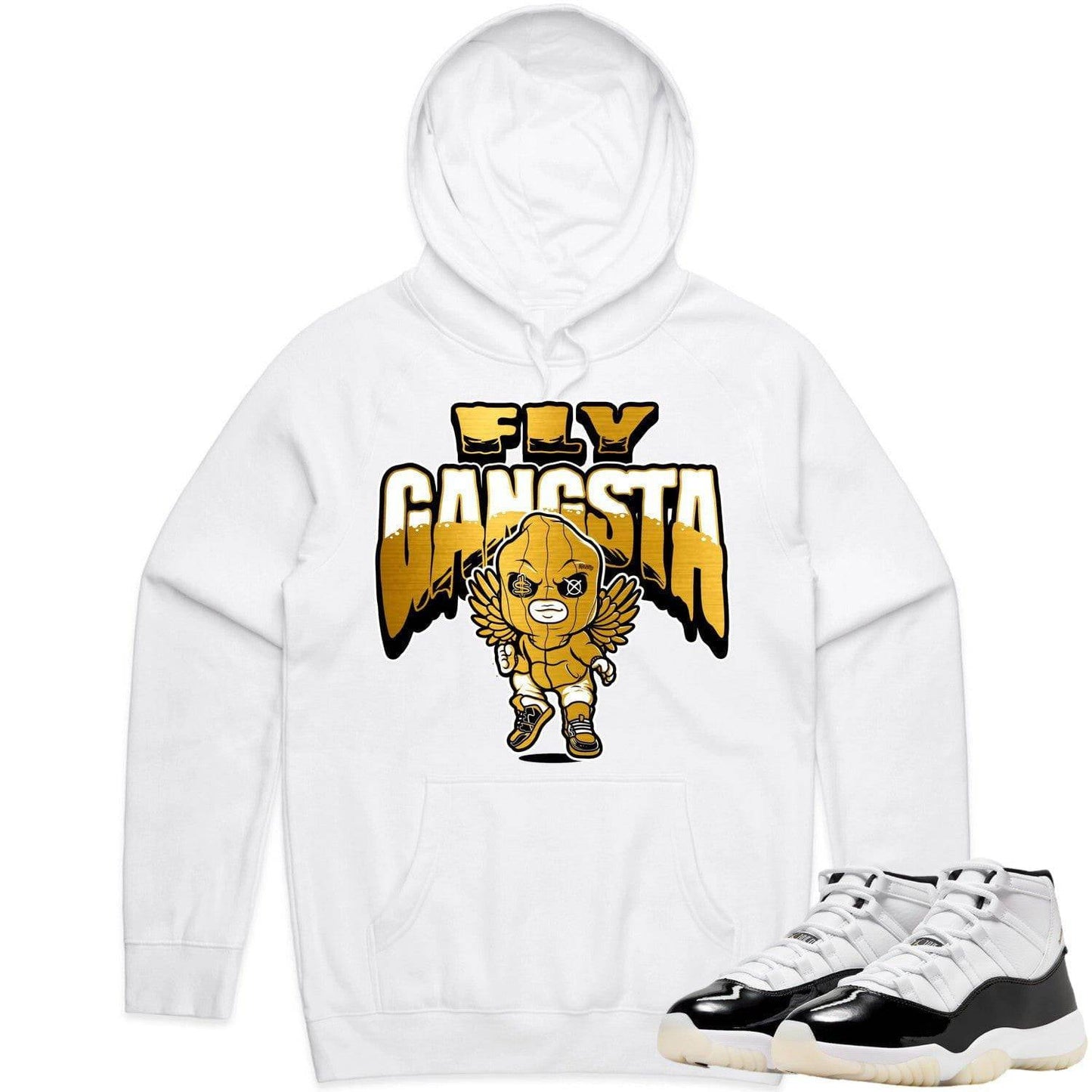 Gratitude 11s Hoodie - Jordan Retro 11 Gratitude Hoodie - Fly Gangsta