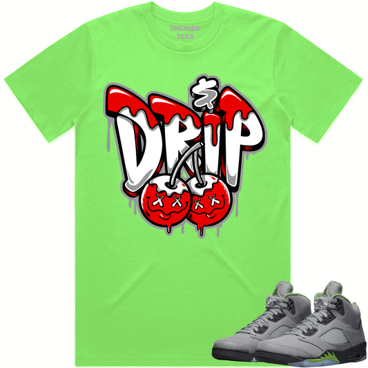 Green Bean 5s Shirt - Jordan 5 Green Bean Shirts - Money Drip