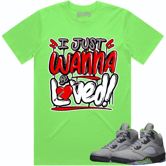 Green Bean 5s Shirt - Jordan Retro 5 Green Bean Shirts - Red Loved