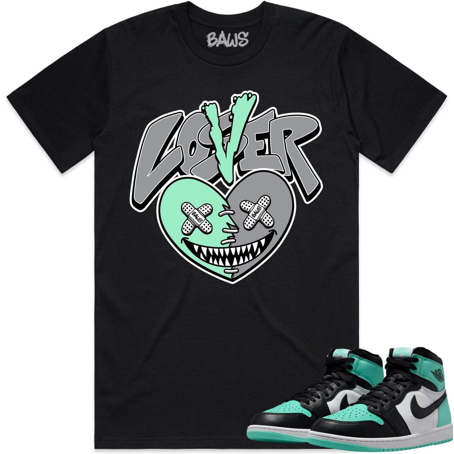 Green Glow 1s Shirts - Jordan 1 Green Glow Shirts - Lover Loser