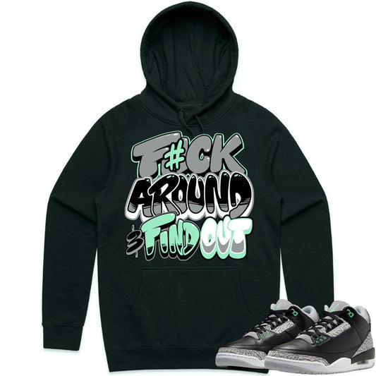 Green Glow 3s Hoodie - Jordan 3 Green Glow 3s Hoodie - F#CK