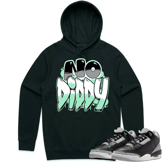 Green Glow 3s Hoodie - Jordan 3 Green Glow 3s Hoodie - F#ck Around