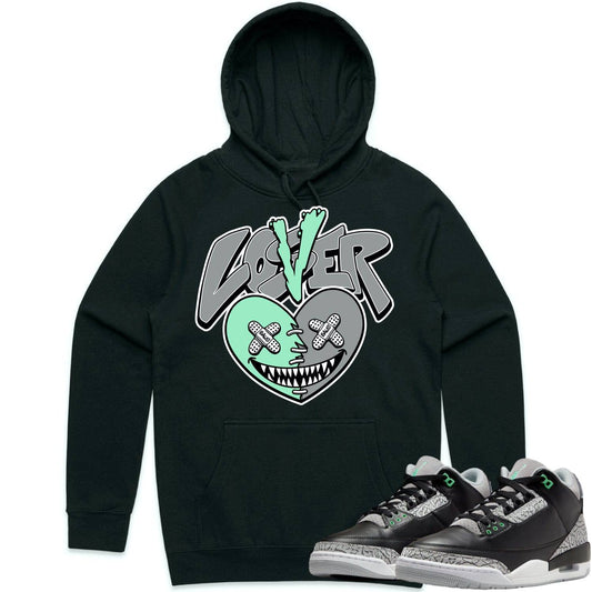 Green Glow 3s Hoodie - Jordan 3 Green Glow 3s Hoodie - Lover Loser