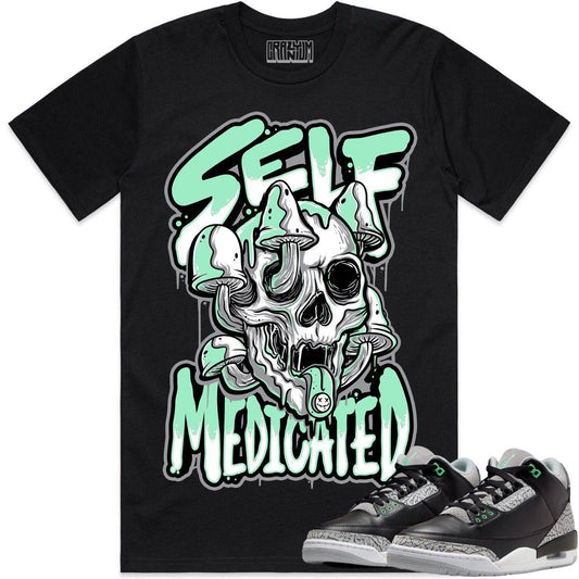 Green Glow 3s Shirts - Jordan 3 Green Glow Shirts - Self Medicated