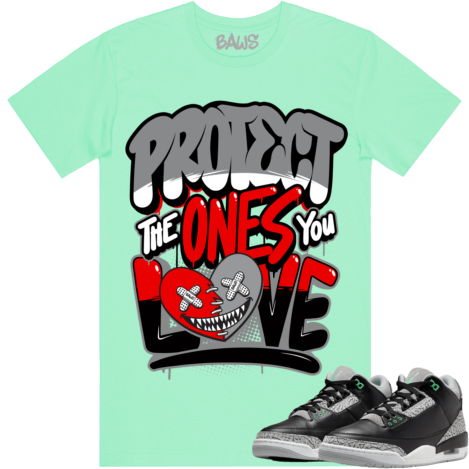 Green Glow 3s Shirts - Jordan Retro 3 Green Glow Shirts - PTOYL