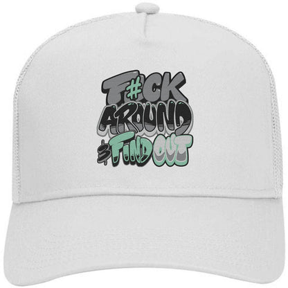 Green Glow 3s Trucker Hats - Green Glow F#ck