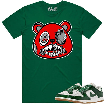 Green Ostrich Dunks Shirt - Dunks Sneaker Tees - Angry Money Talks