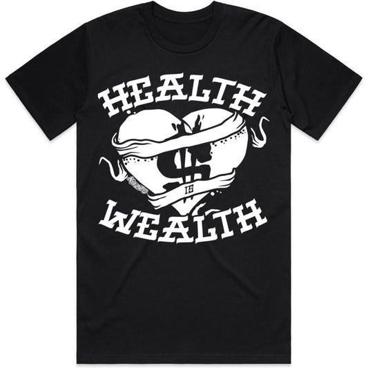 Health is Wealth : Sneaker Shirt to Match : Black