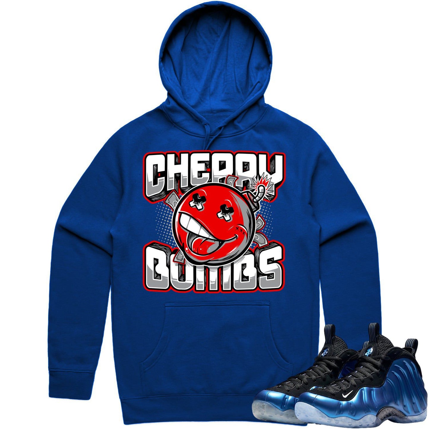 International Blue Foamposites Hoodies to Match - Cherry Bombs