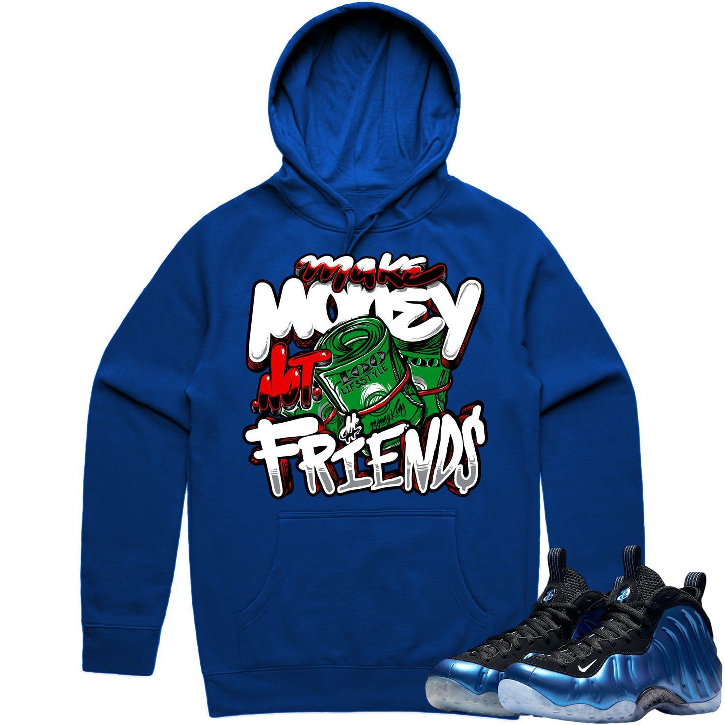 International Blue Foamposites Hoodies to Match - Make Money