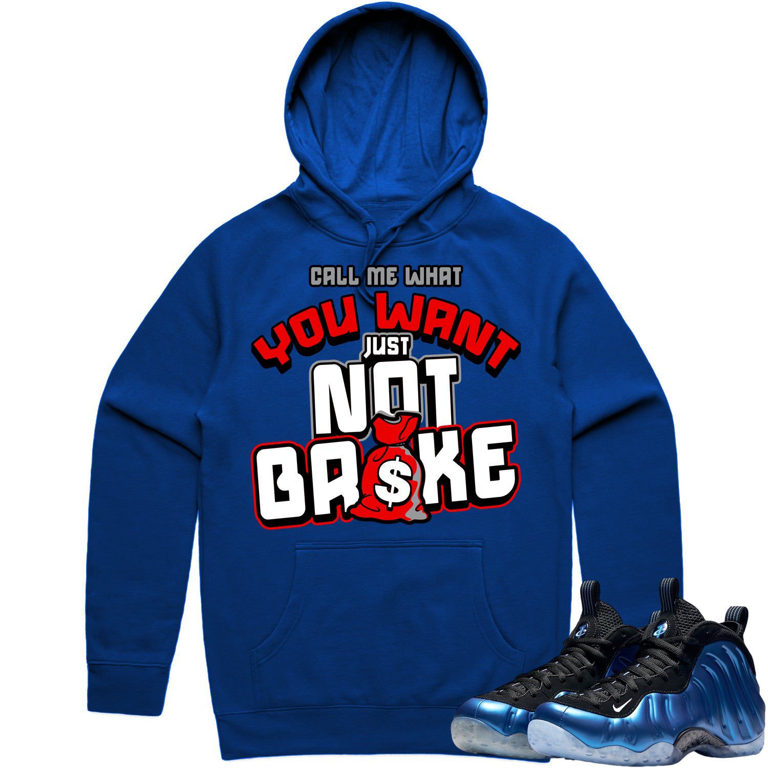 International Blue Foamposites Hoodies to Match - Not Broke