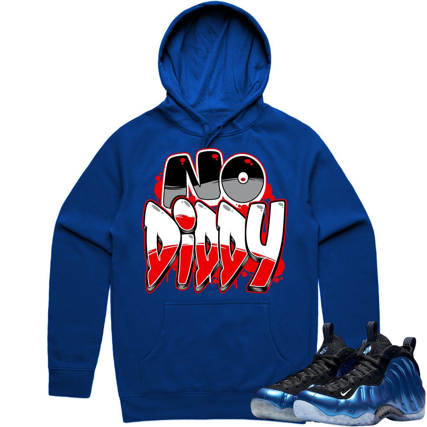 International Blue Foamposites Hoodies to Match - Red NoDiddy