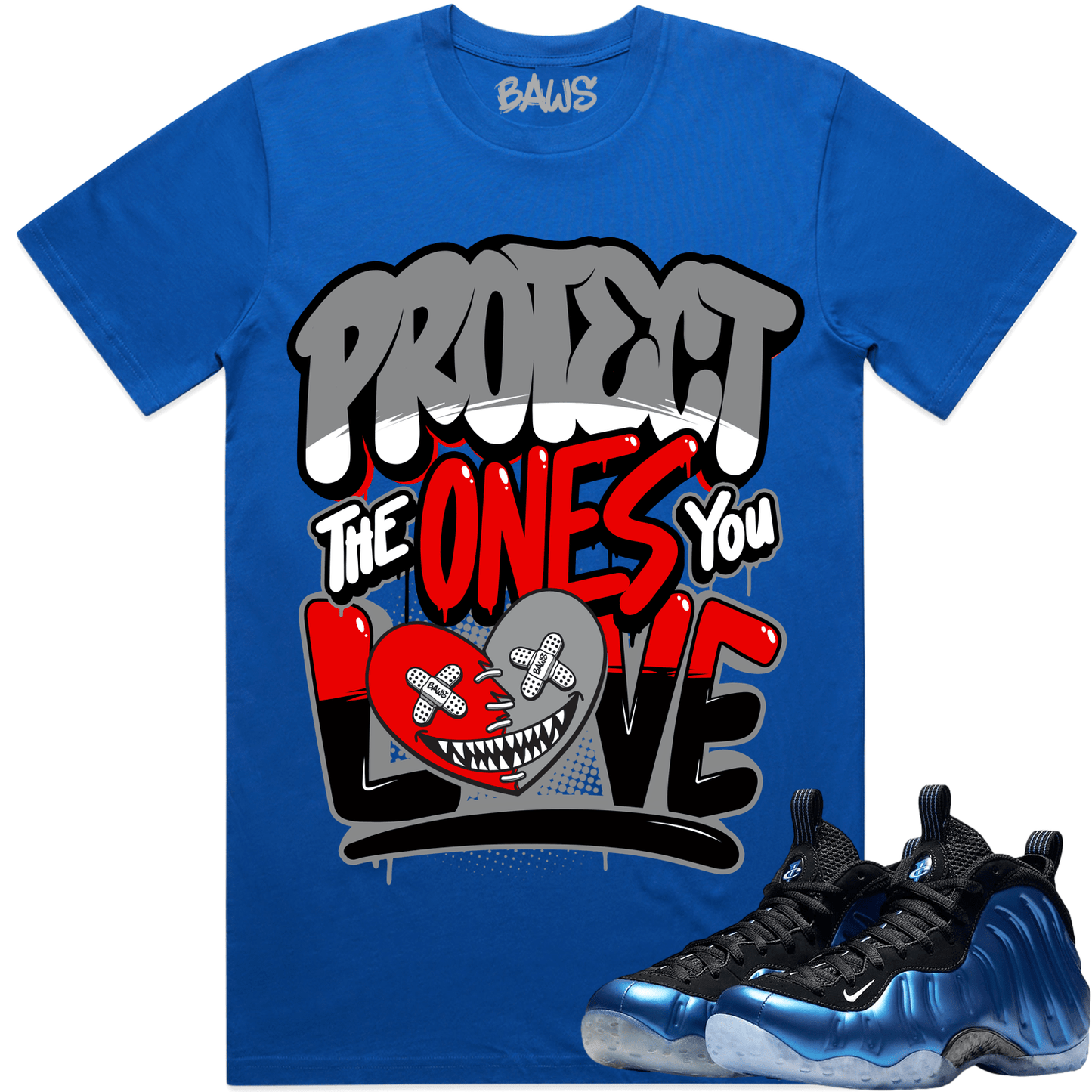 International Blue Royal Foamposites Shirt - PTOYL