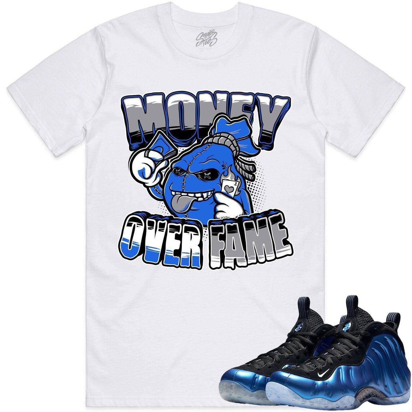 International Blue Royal Foamposites Shirts - Money Fame