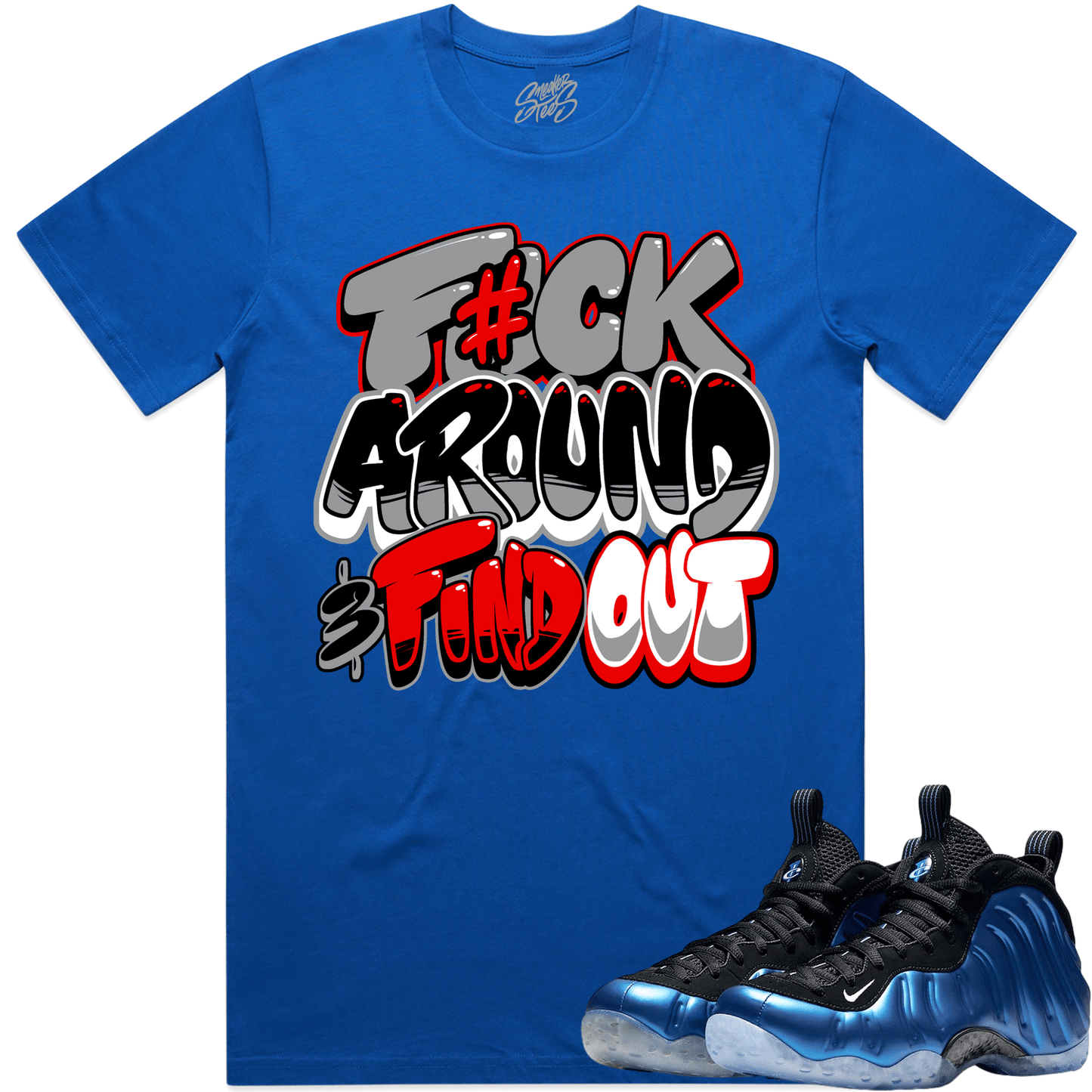 International Blue Royal Foamposites Shirts - Red F#ck